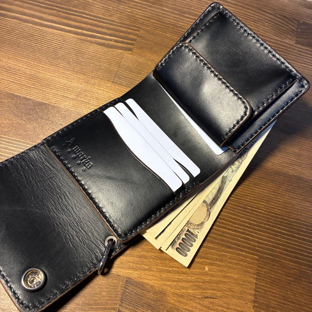 おしコン様オーダー　ショートトラッカーウォレット　ホーウィン社　クロムエクセル