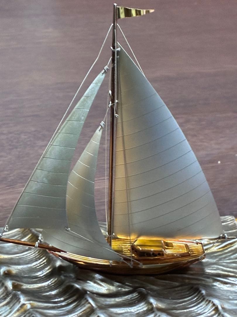 スターリングシルバー ヨット模型 TAKEHIKO