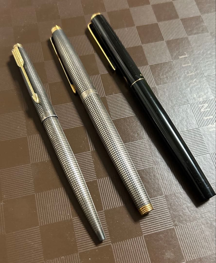 ヴィンテージ パーカー 75 シセレ 万年筆 スターリング 14k ３本セット