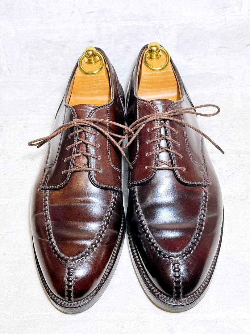 アメリカ製【美品】Alden コードバン Uチップ ビジネスシューズ US7.5