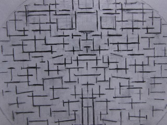 ピート・モンドリアン、『海（突堤と海原）』、希少な画集より