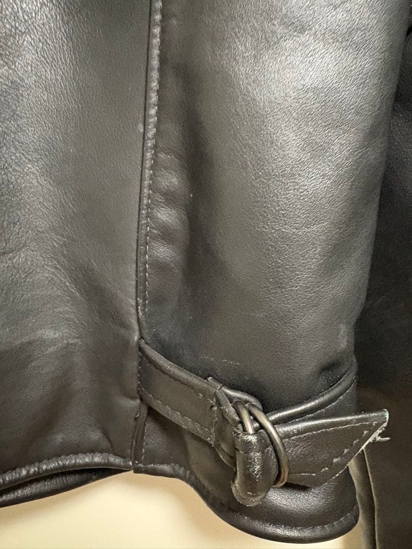 【レア｝Protech シングルライダース レザージャケット 38