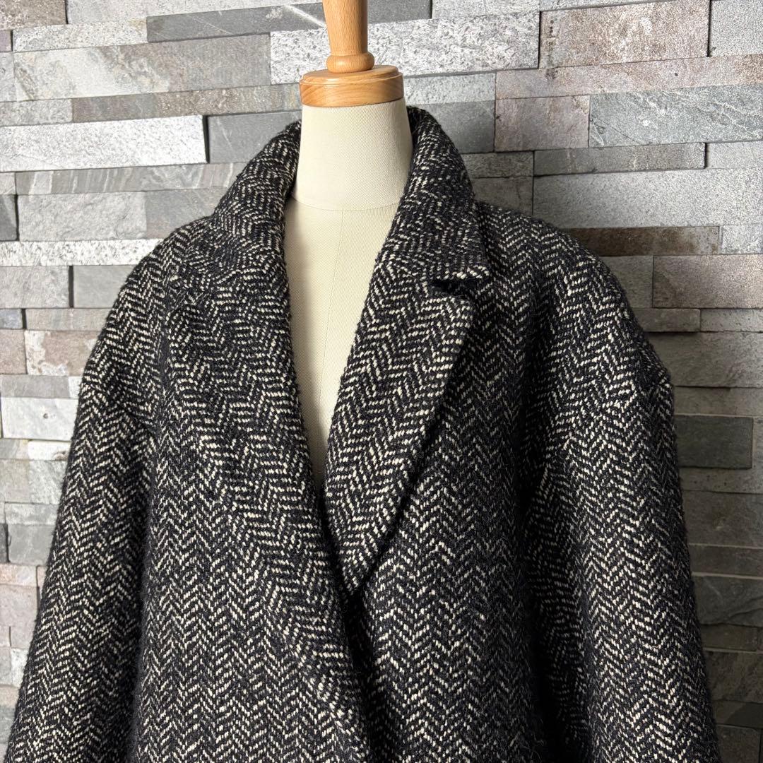 UNTITLED アンタイトル　ヘリンボーン　ウール　ツイード　チェスターコート