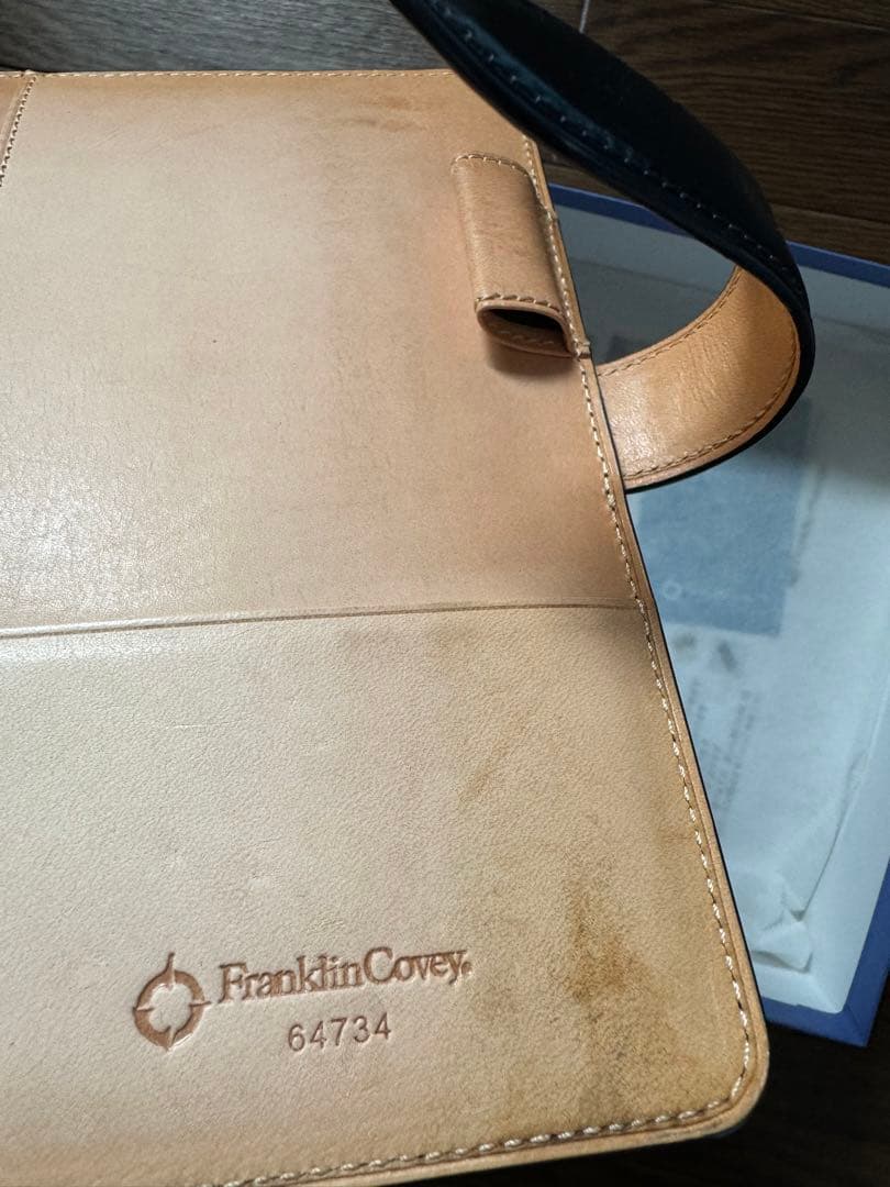 【フランクリン・プランナー】コードバンバインダー コンパクトサイズ ネイビー