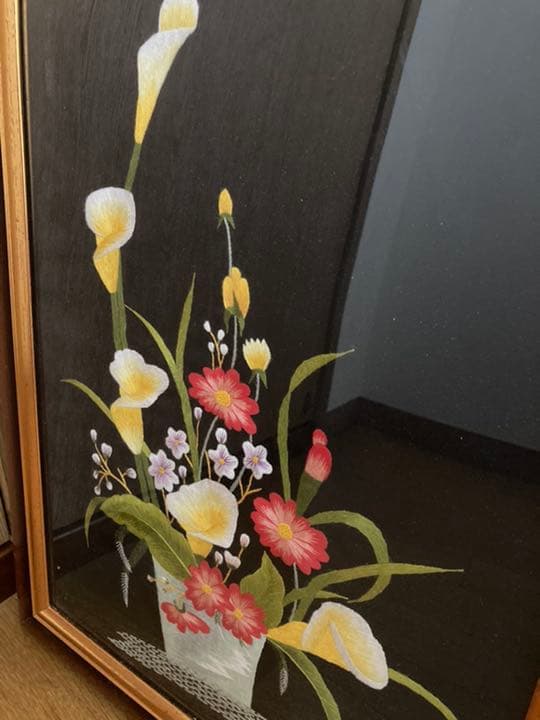 刺繍の絵、半額で