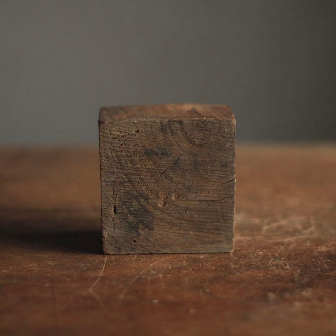 木片の 燭台 古道具 アンティーク オブジェ