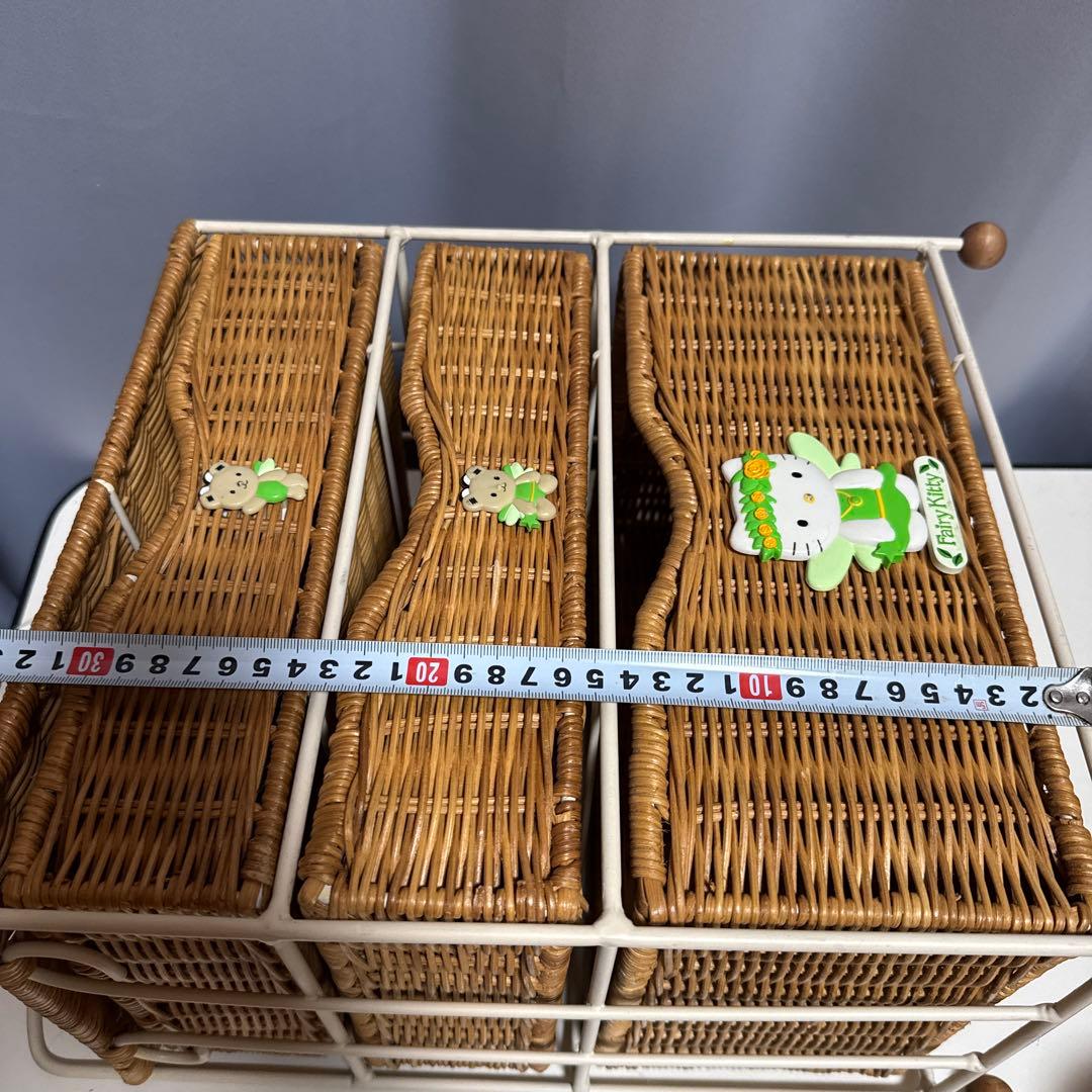 希少2001タグ付　fairy kitty フェアリーキティ♡ラタン3段ラック