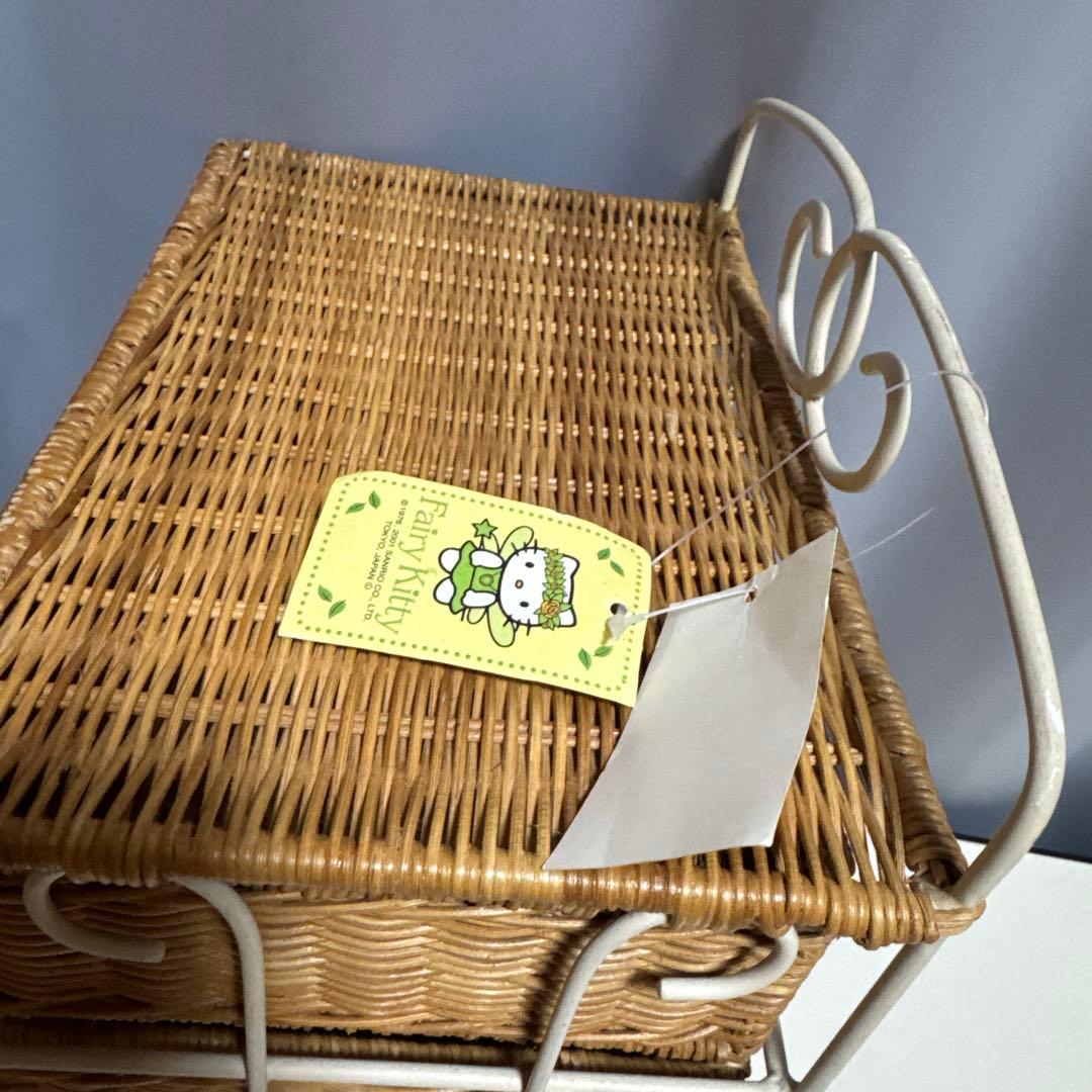 希少2001タグ付　fairy kitty フェアリーキティ♡ラタン3段ラック