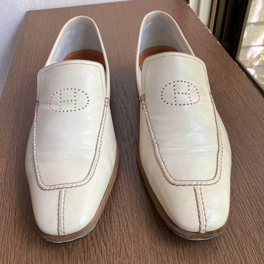 値下げ【きれいめ】エルメス　Ｈロゴシューズ42 1/2