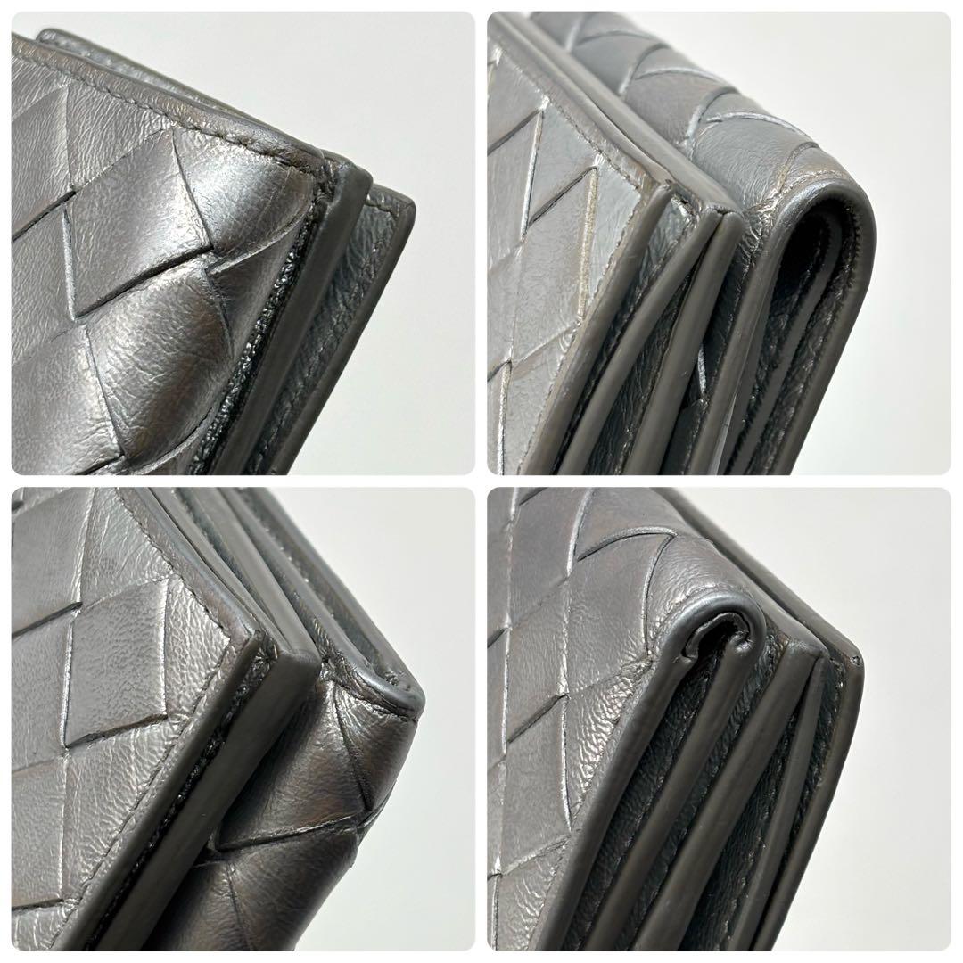 ボッテガヴェネタ 　三つ折り財布 コンパクト財布　マキシイントレチャート