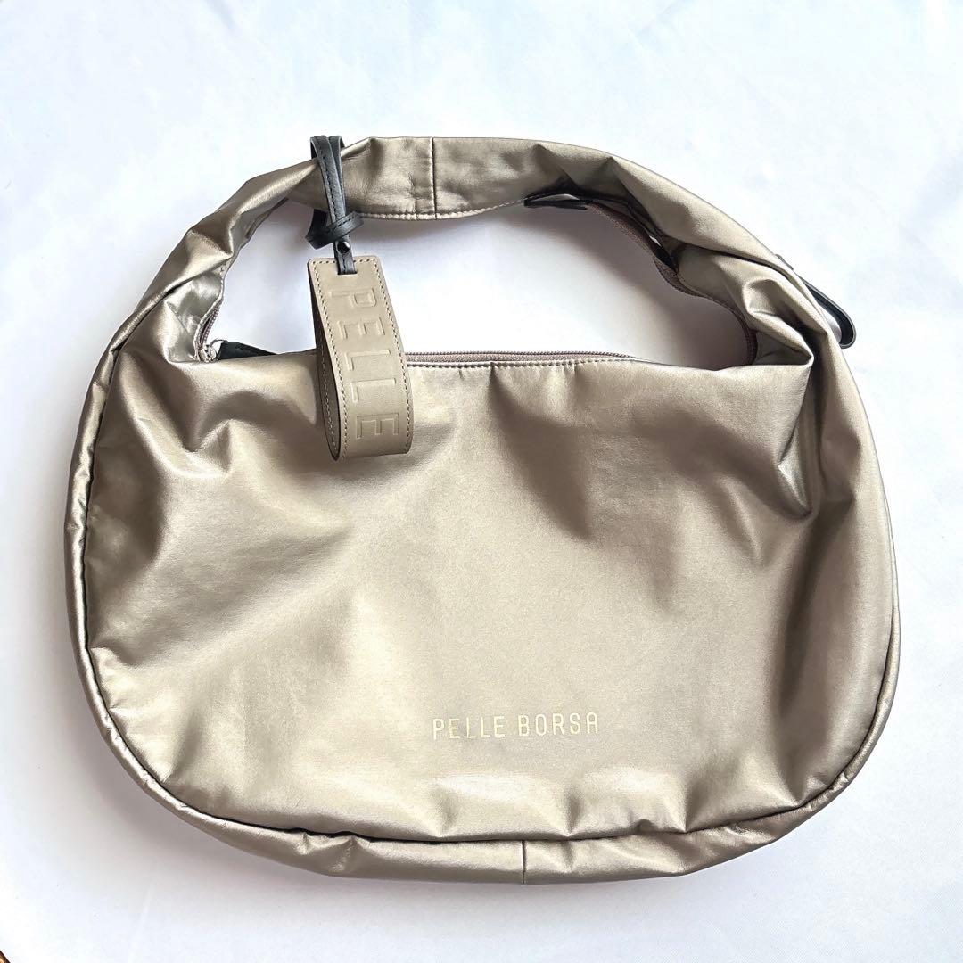 【新品同様】PELLE BORSA ペレボルサ チアーズ ラウンドトートバッグ