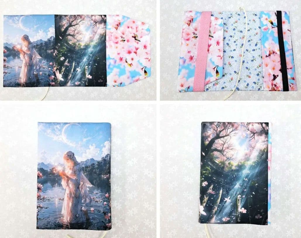 ayumi⑤ブックカバー、フラットポーチ