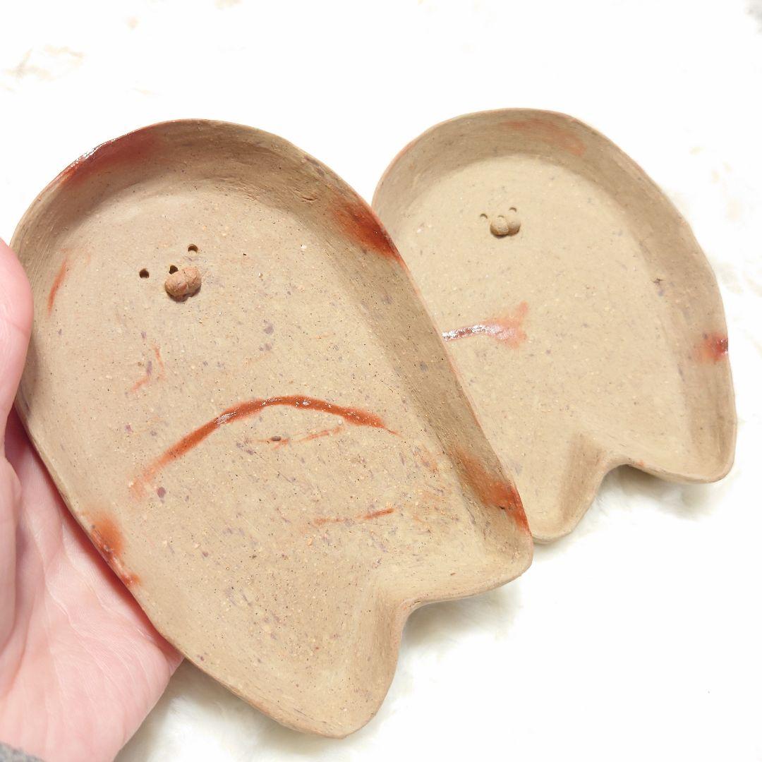 ◎【2517】112.アザラシ　皿…備前焼