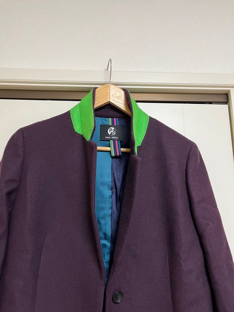 Paul Smith　ポールスミス　サイズ42　ウールカルゼ　パープル　美品
