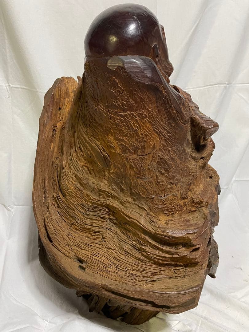 木製彫刻 人物像 アートオブジェ