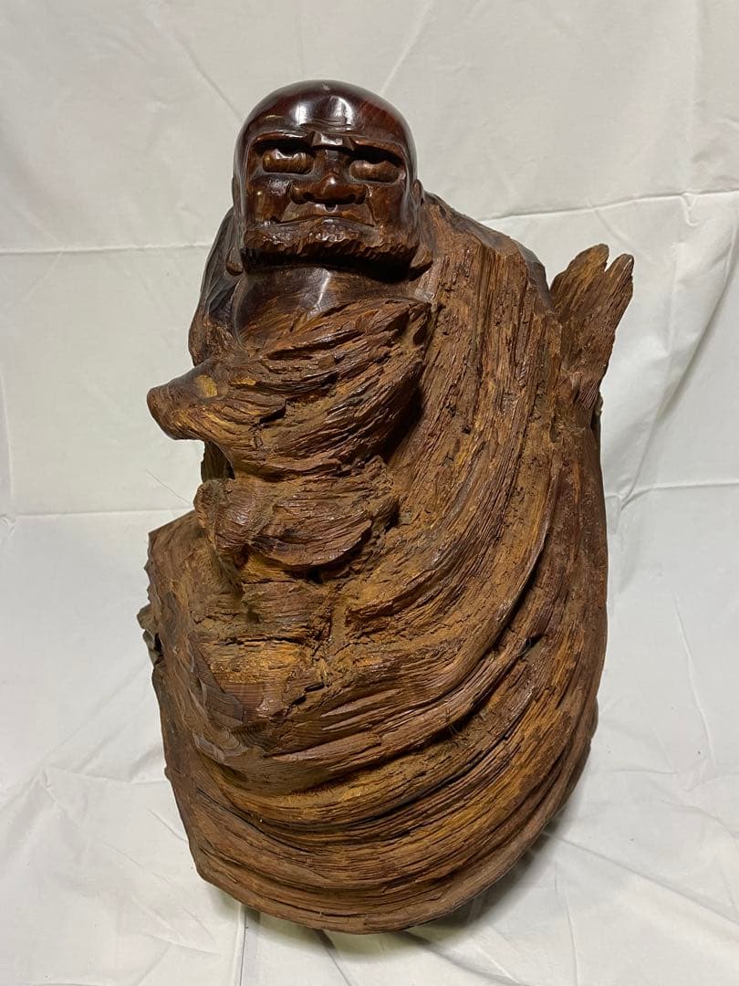 木製彫刻 人物像 アートオブジェ