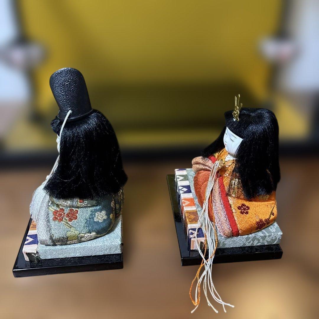 【美品貴重】木目込人形セット 伝統的な衣装　ひな人形