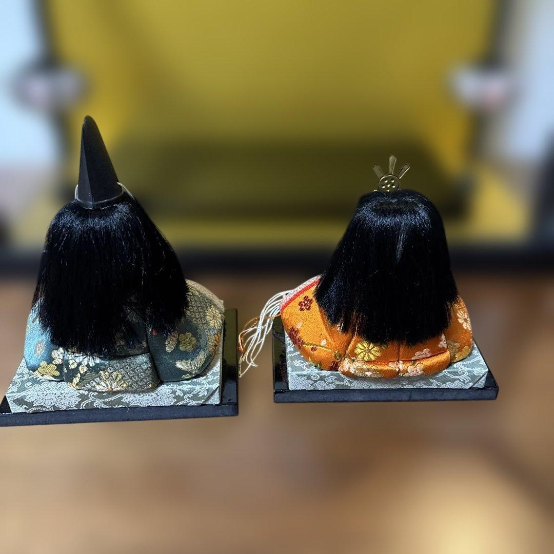 【美品貴重】木目込人形セット 伝統的な衣装　ひな人形