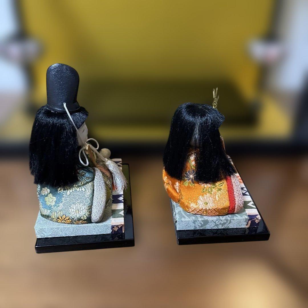 【美品貴重】木目込人形セット 伝統的な衣装　ひな人形