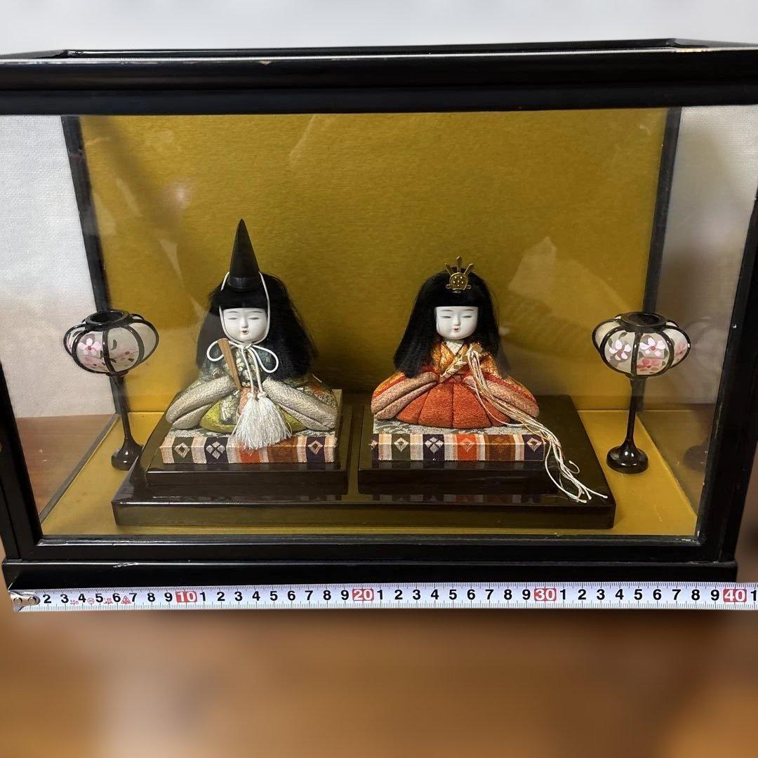 【美品貴重】木目込人形セット 伝統的な衣装　ひな人形