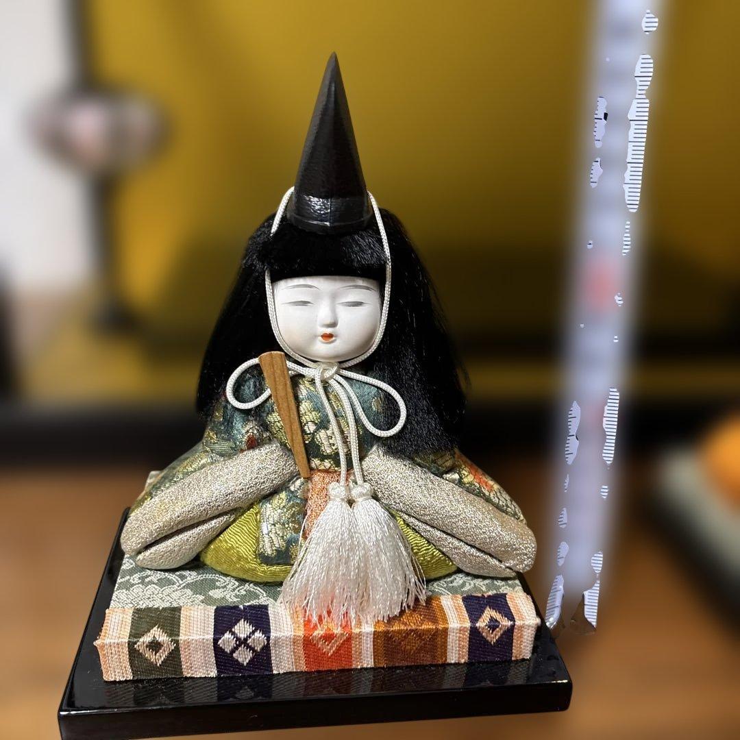 【美品貴重】木目込人形セット 伝統的な衣装　ひな人形