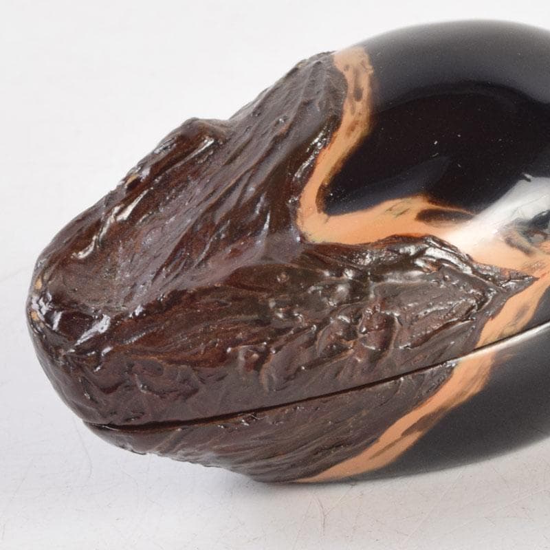 茶道具　乾漆　茄子香合　在銘　時代箱　V　9223