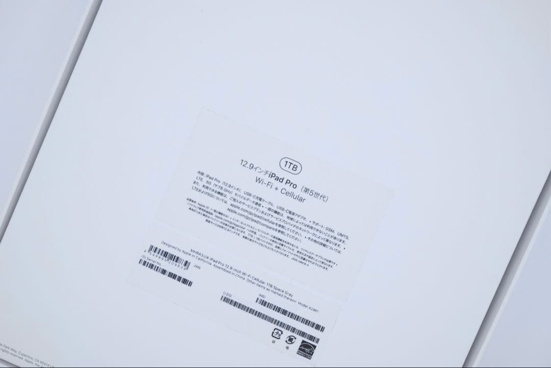 iPad Pro 第5世代 1TB Wi-Fi+Cellular