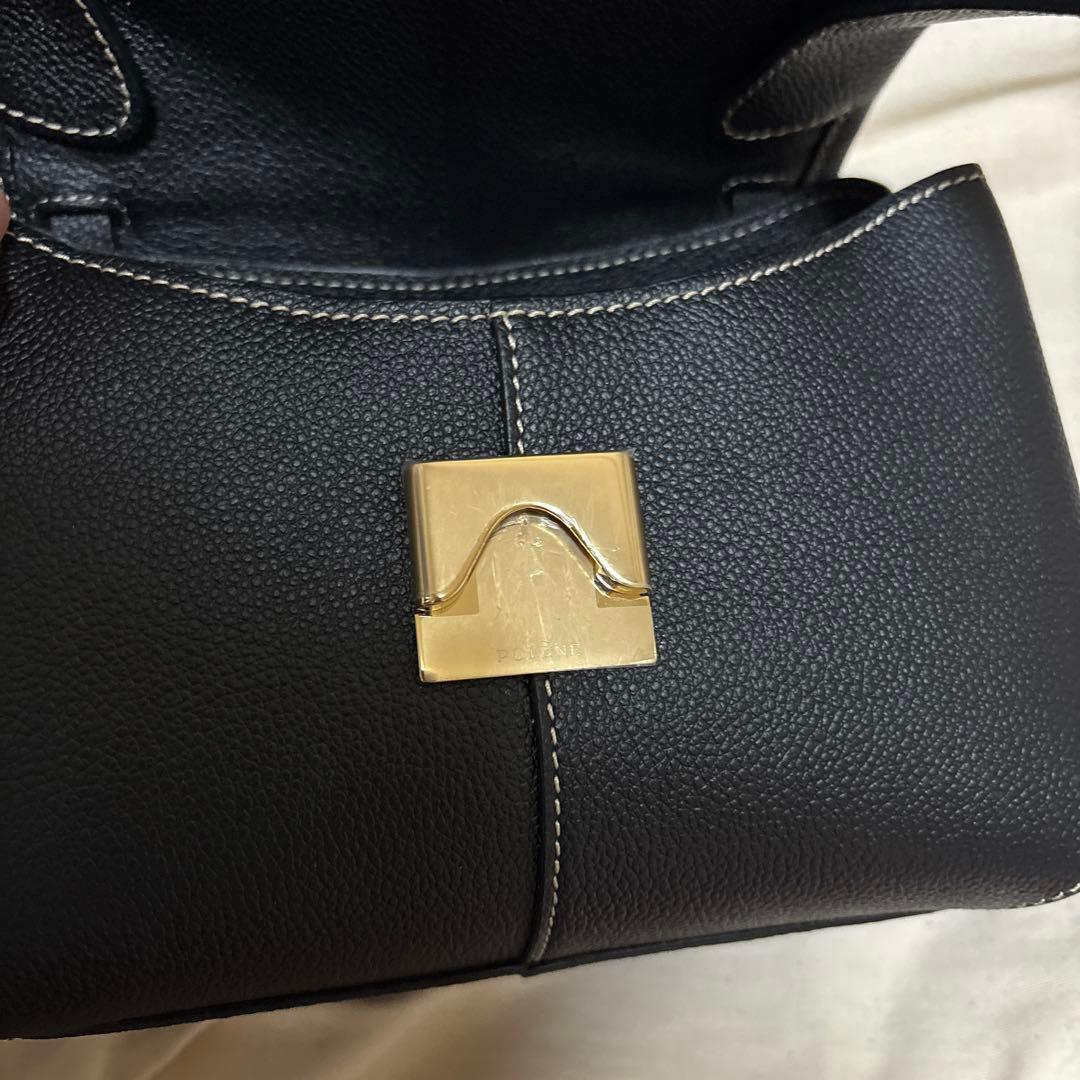 ポレーヌ　polene mokki mini ブラック　ショルダーバッグ