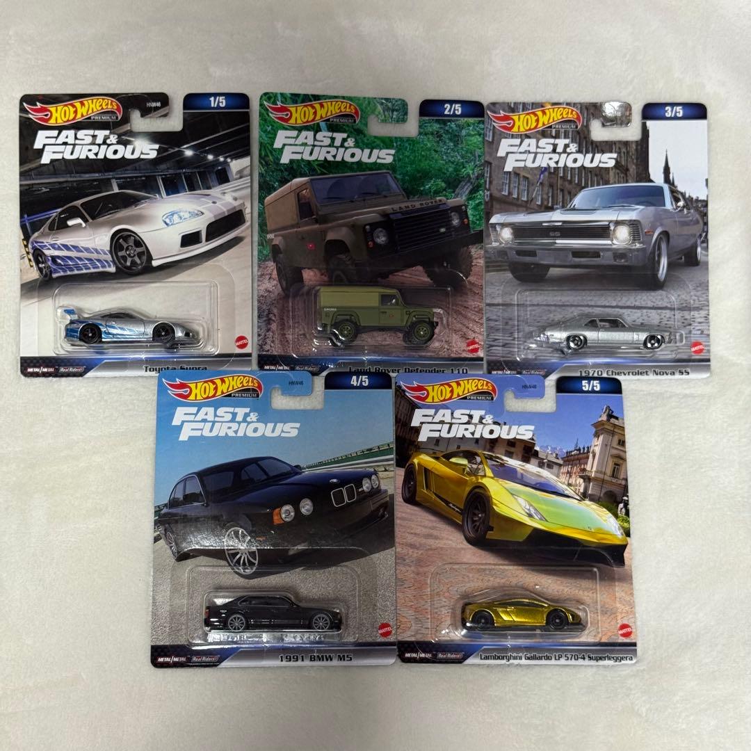 ホットウィール 「FAST & FURIOUS」ワイルドスピード 5台セット