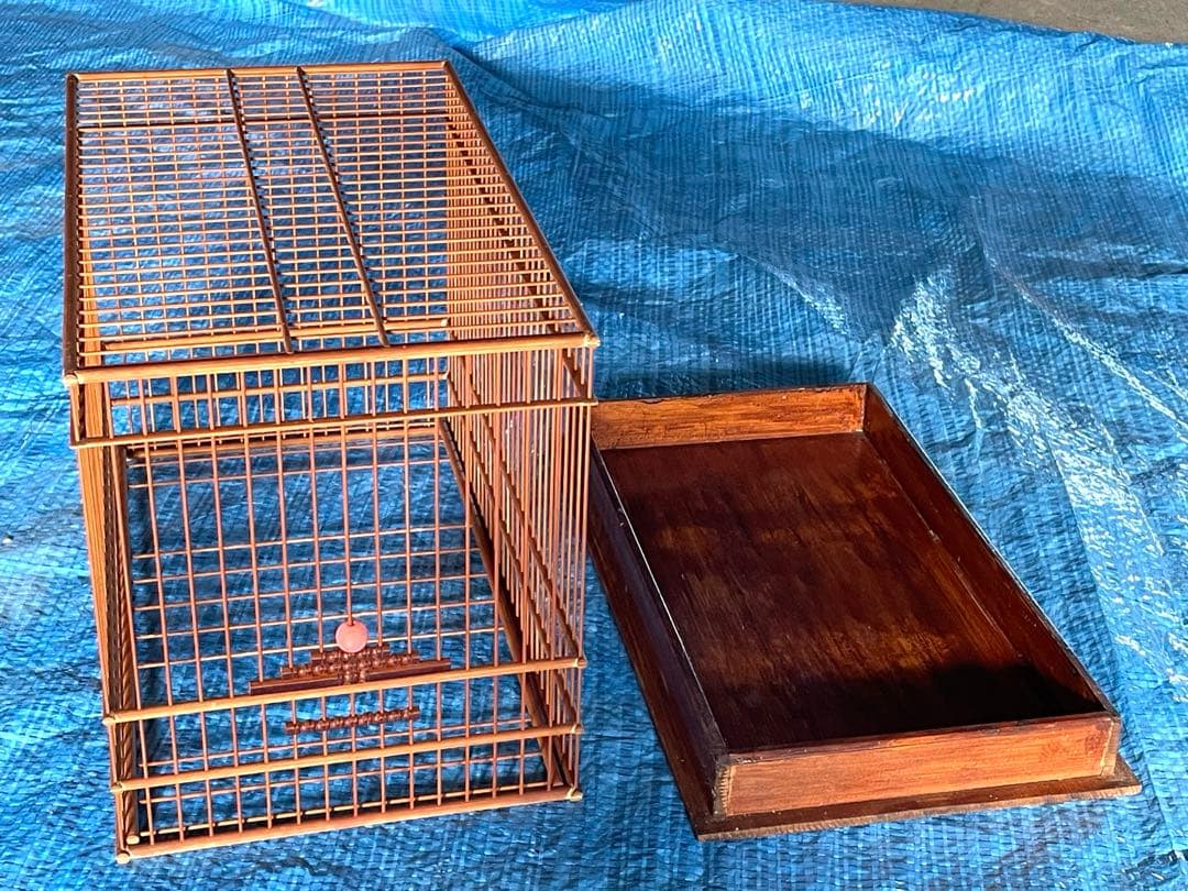 #7 鳥かご　寝箱　手作り　昭和　レトロ　セット　未使用