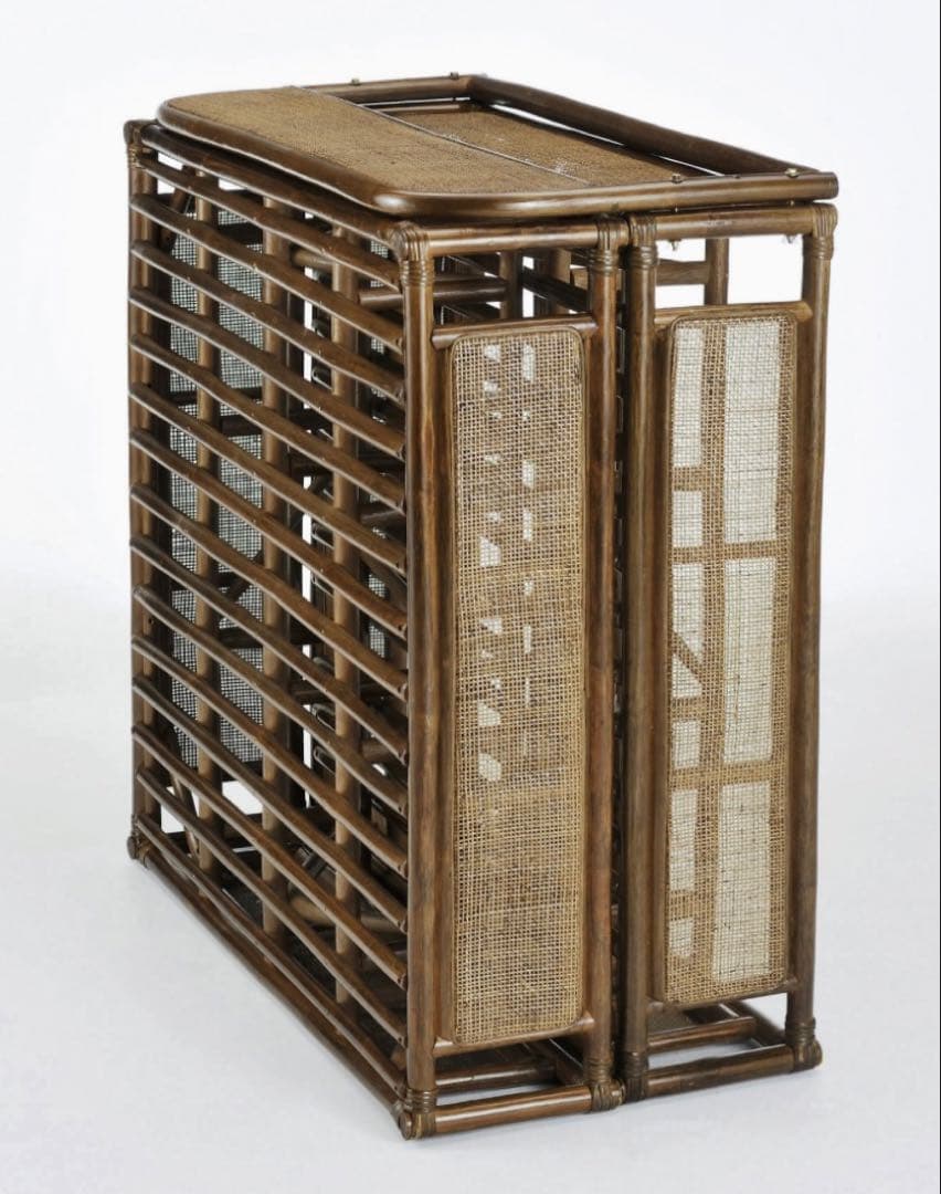 ラタン製 折りたたみベッド