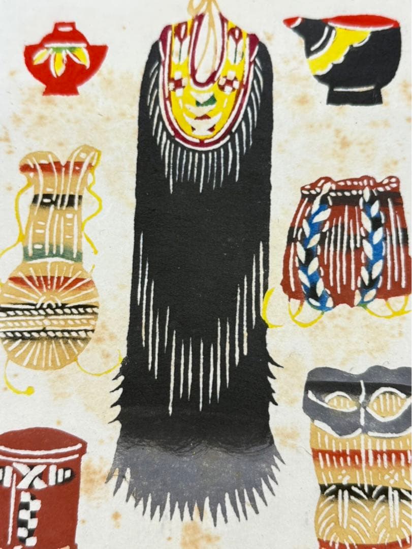 紅型染 民藝 型染 6枚