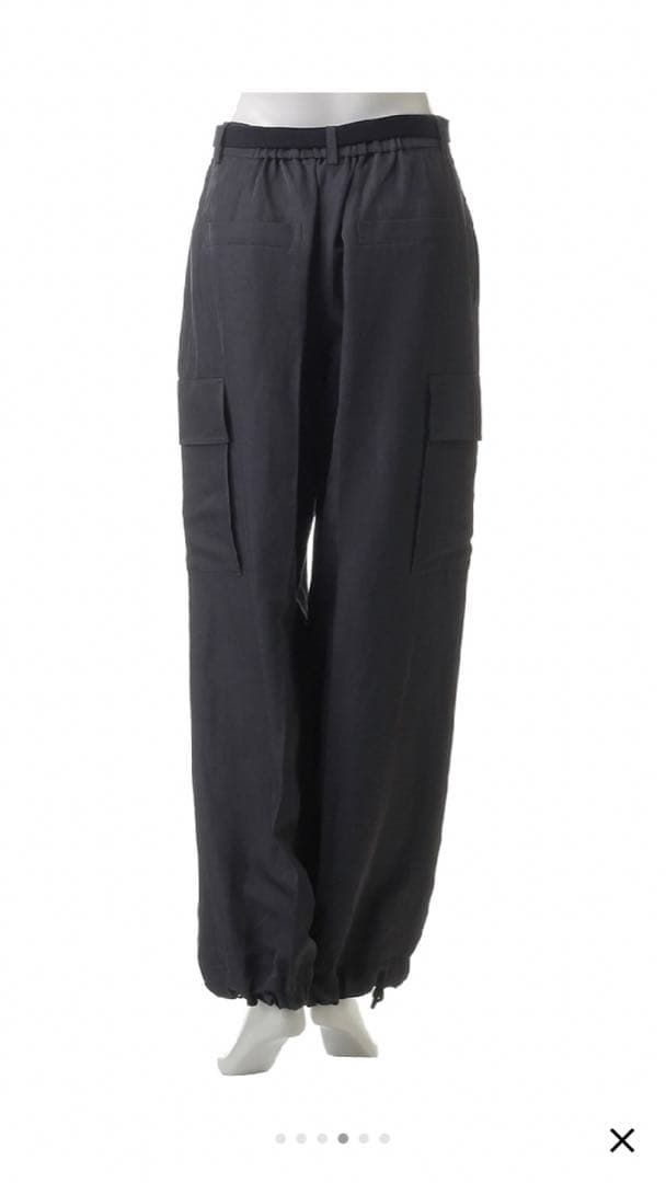 ebure リネンアセテートカーゴパンツ