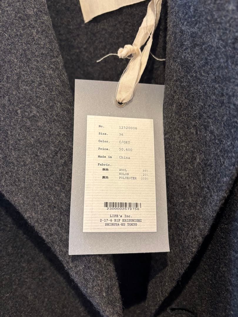 今期25AW新品タグ付⭐︎todayful wool over coat 36