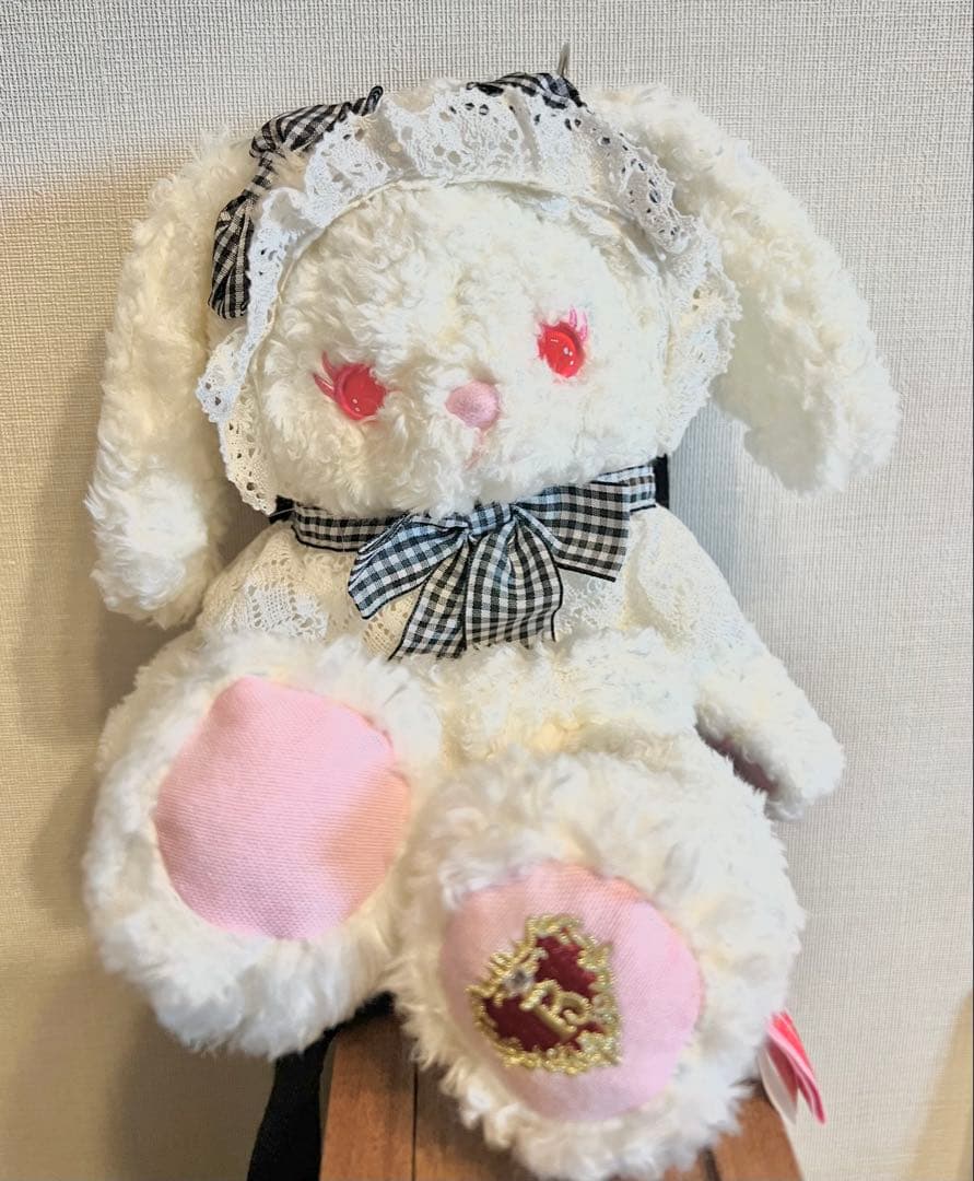 【BABY】うさくみゃポシェット　黒ギンガム