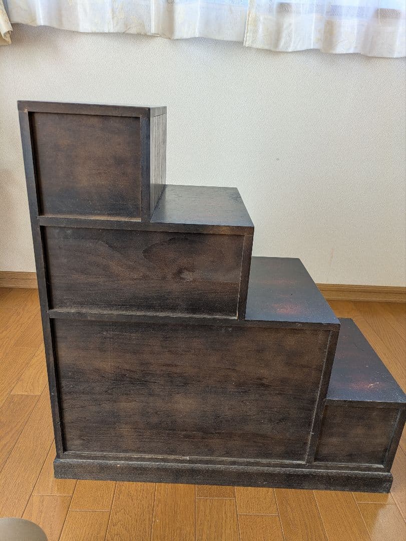 木製階段型箪笥 6引き出し