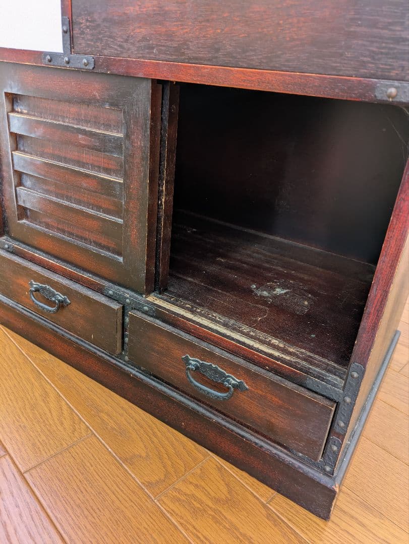 木製階段型箪笥 6引き出し