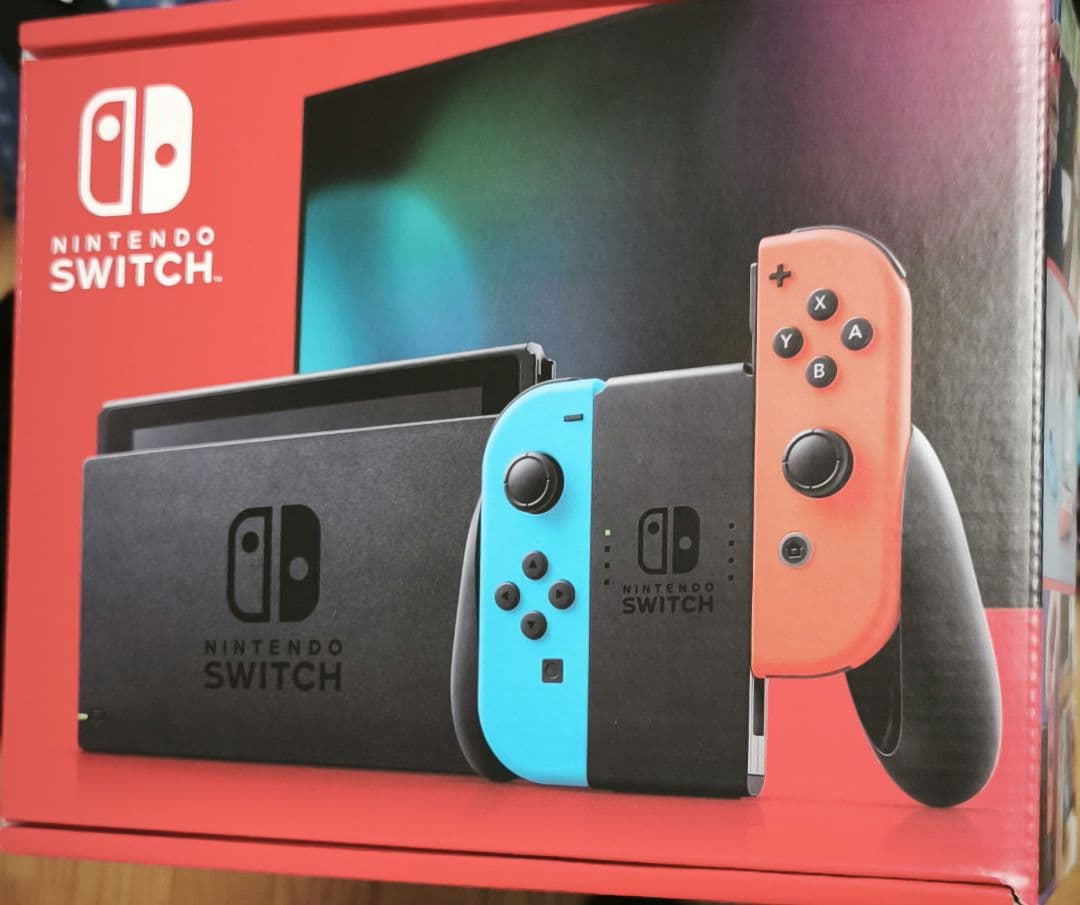 ニンテンドースイッチ　ネオンブルー　本体　中古品