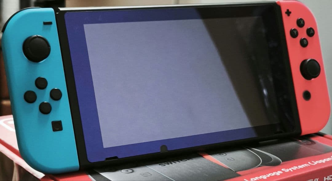 ニンテンドースイッチ　ネオンブルー　本体　中古品