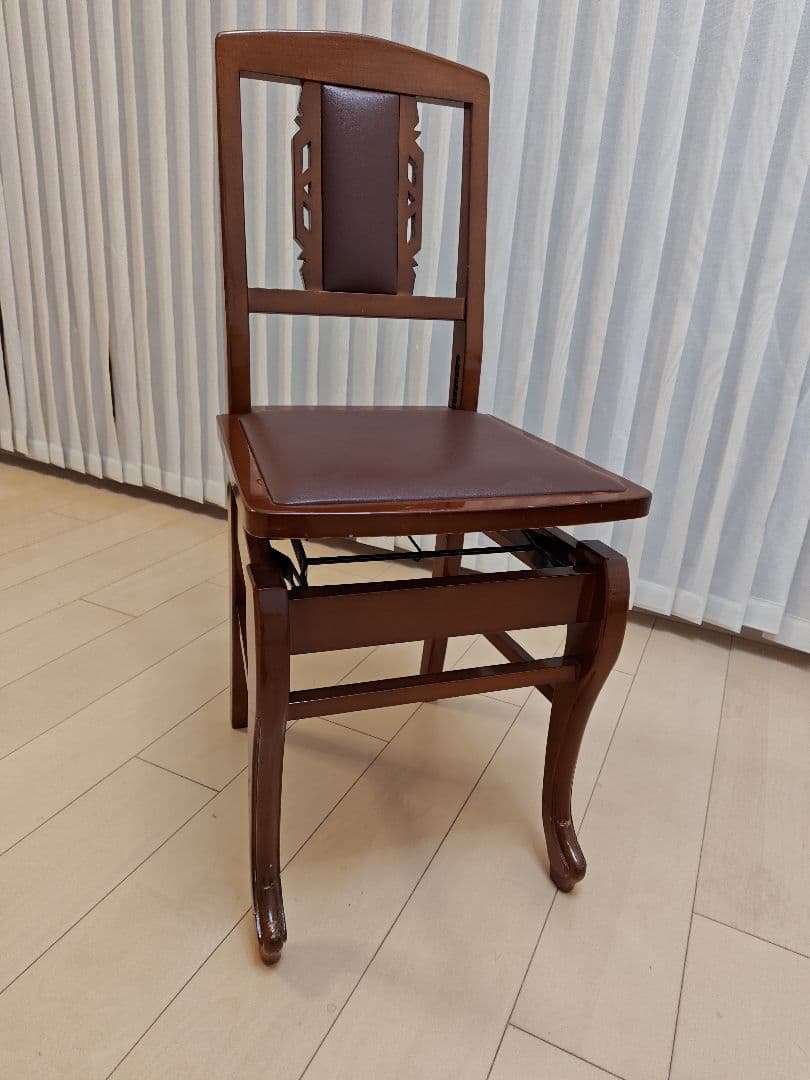 【美品】トムソン椅子　ピアノ椅子　背もたれ椅子　 アンティーク　猫足