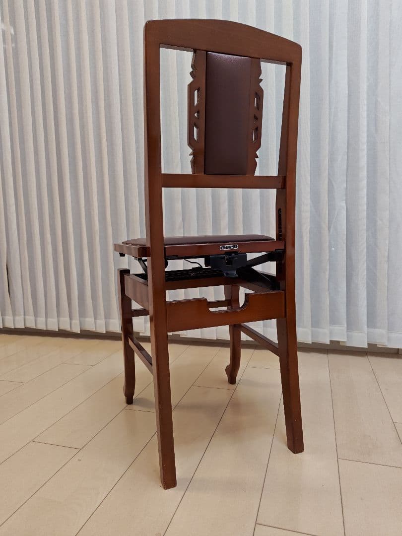 【美品】トムソン椅子　ピアノ椅子　背もたれ椅子　 アンティーク　猫足