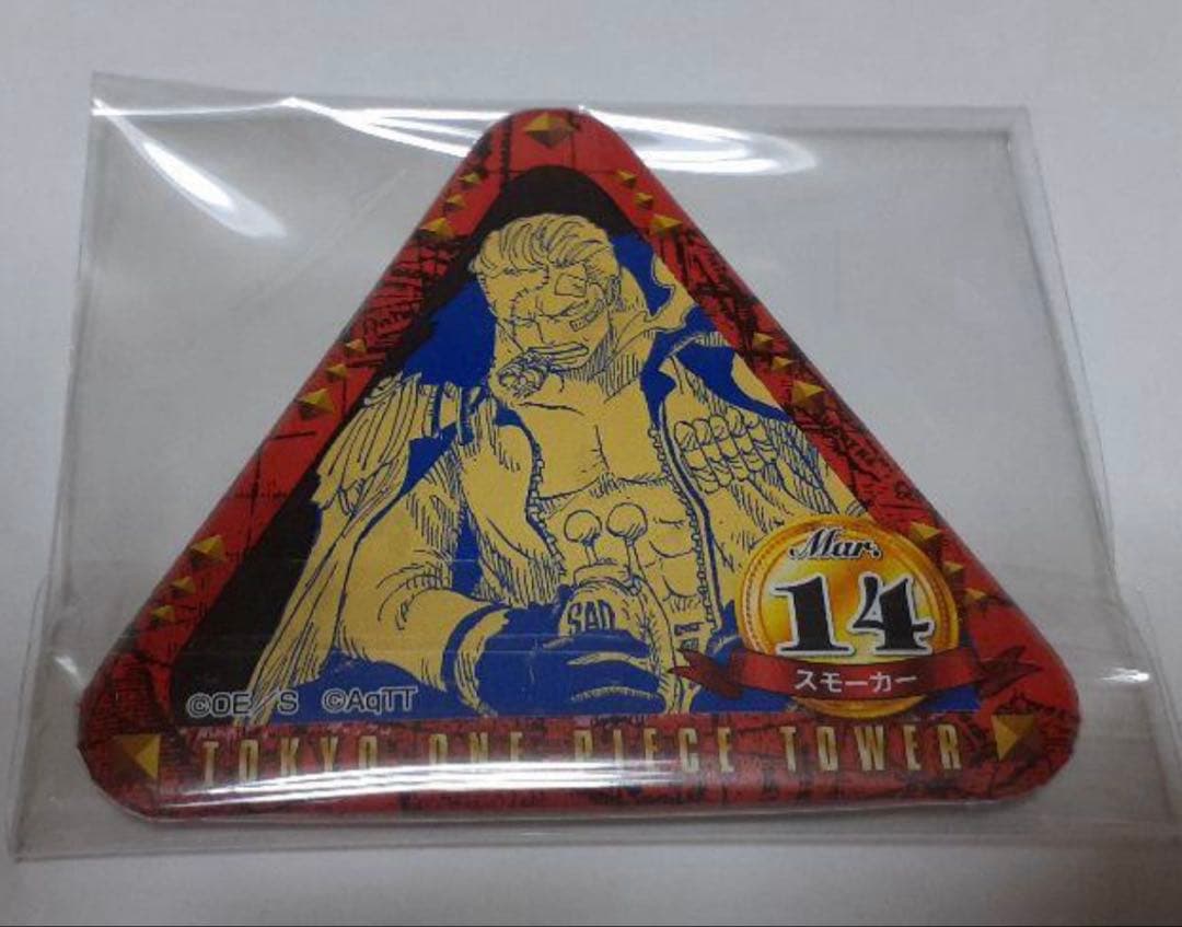 ワンピースタワー　バースデートンガリ缶バッチ　スモーカー