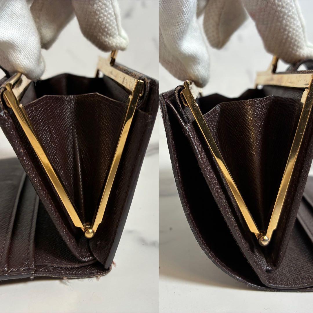 【極美品】ルイヴィトン ダミエ ポルトフォイユヴィエノワ がま口財布
