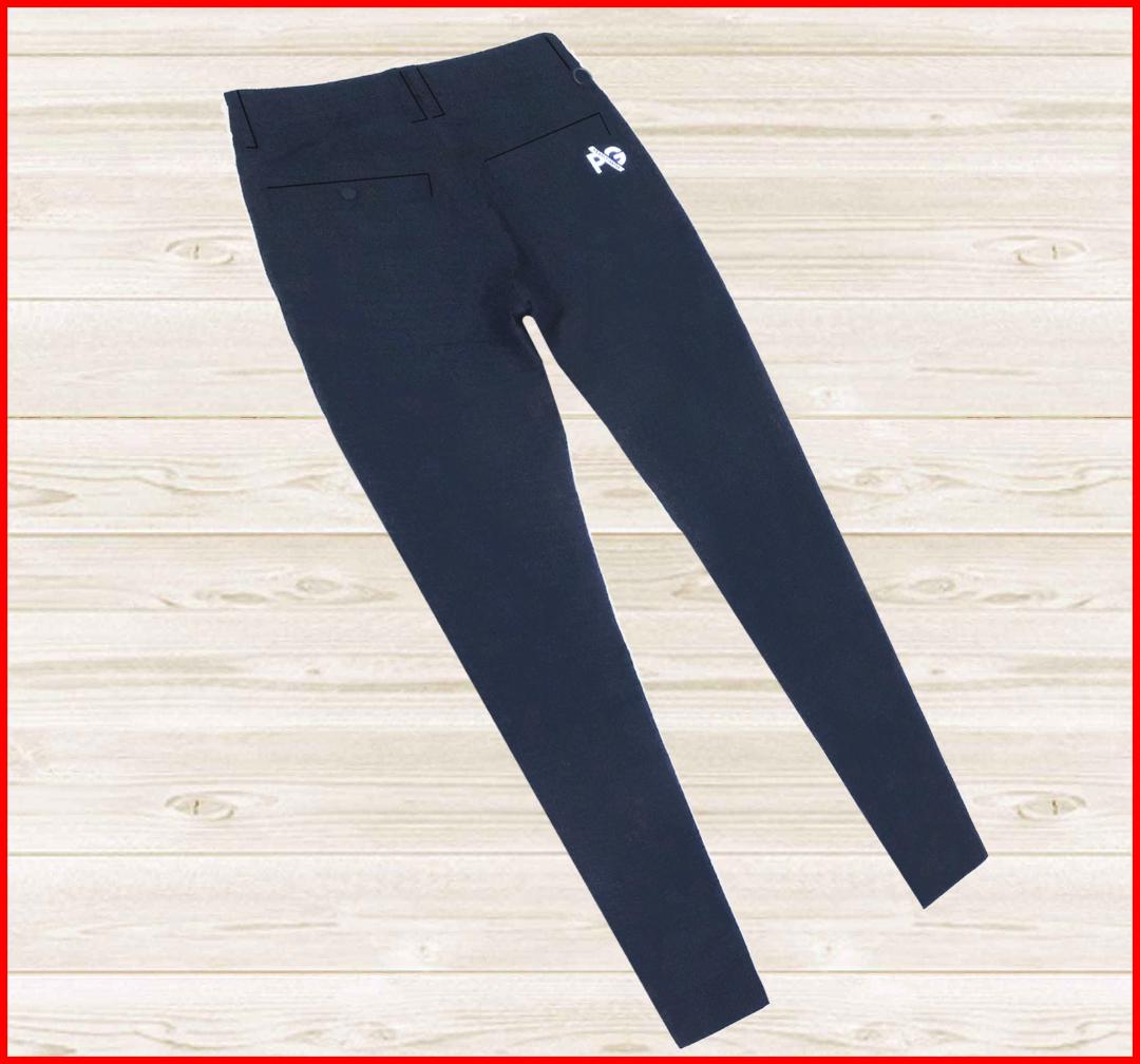 【新品】パーリーゲイツゴルフパンツストレッチ0/Sズボン紺ネイビー