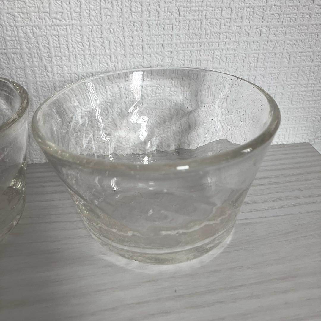 42【倉敷ガラス】小谷眞三 透明波小鉢 6点セット