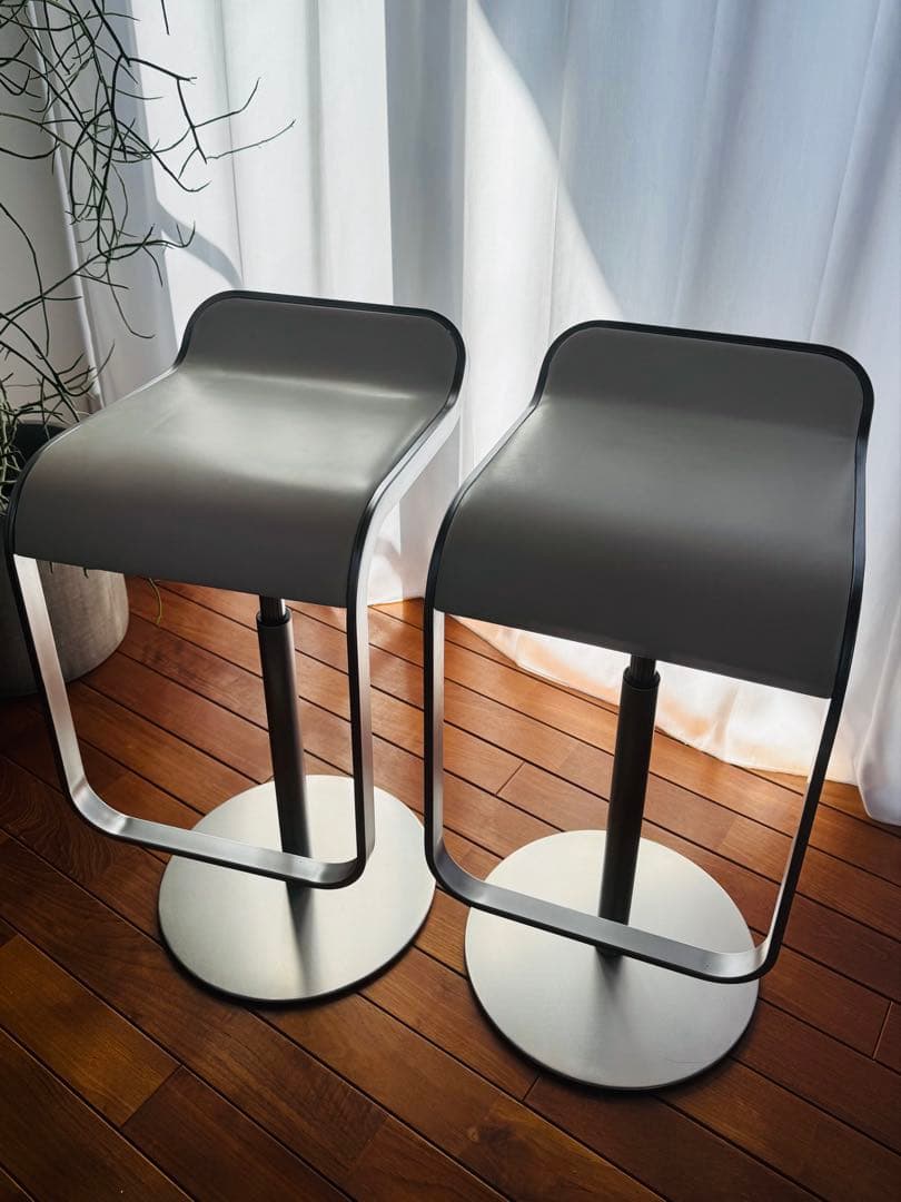 lapalma LEM ラパルマ レム 本革 スツール 2脚セット