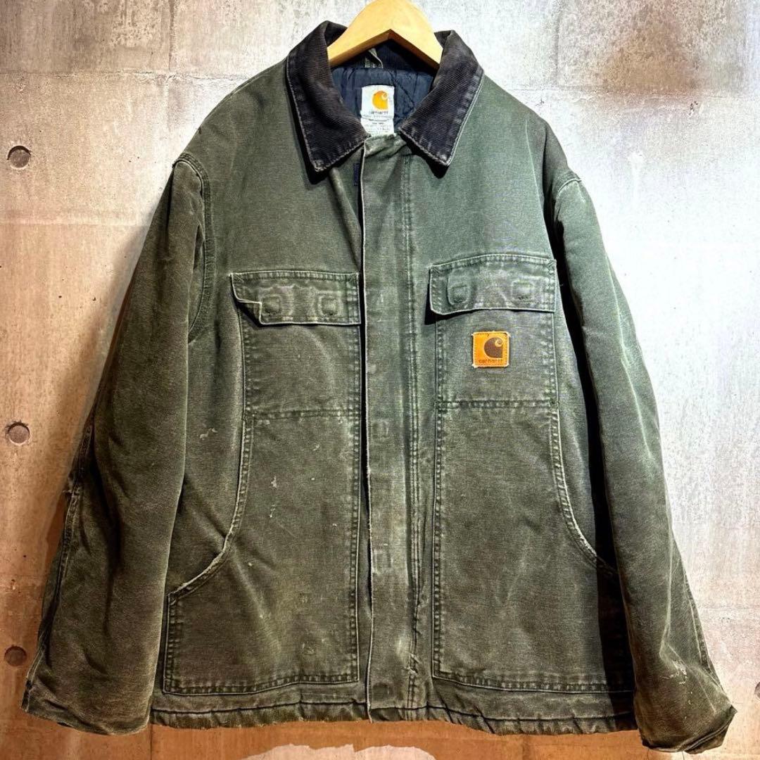 【極上】Carhartt カーハート トラディショナルコート MOS モス
