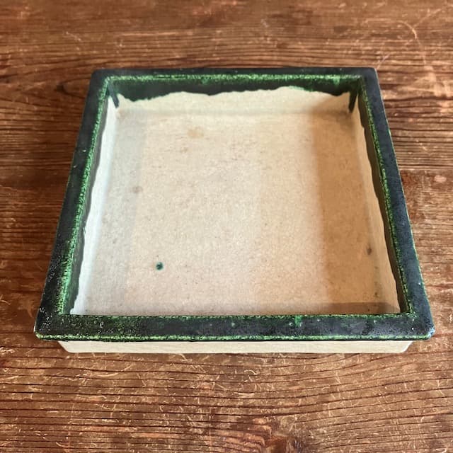 江戸後期 松齋 織部 透かし お重 器 古織部 皿 骨董 アンティーク 古道具