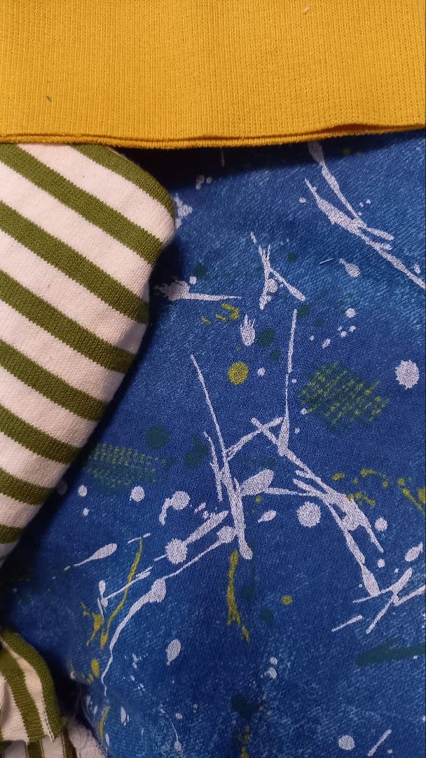 長袖ボーダーの服