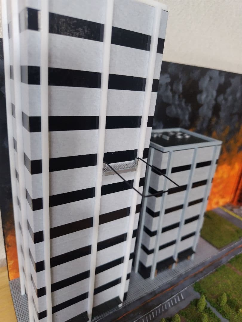 ジオラマ模型　ゴジラvsスーパーX2！